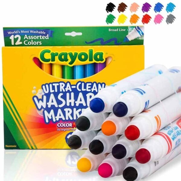 Crayola Ultra Clean Washable Markers Broad Line Markers Set For Kids